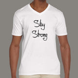 Stay Strong Men's  v neck T-shirt online india