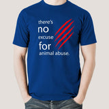 There's No Excuse For Animal Abuse Men's T-shirt