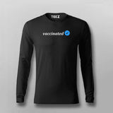Vaccinated T-shirt Full Sleeve For Men Online Teez