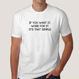 if you want work for it t-shirt india