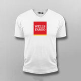 Wells Fargo Financial Services Company V-Neck  T-shirt For Men Online India