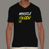 #WhistlePodu Men's  V Neck CSK  T-shirt Online India