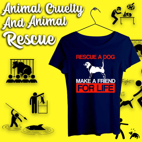 Animal Cruelty and Animal Rescue T-shirts