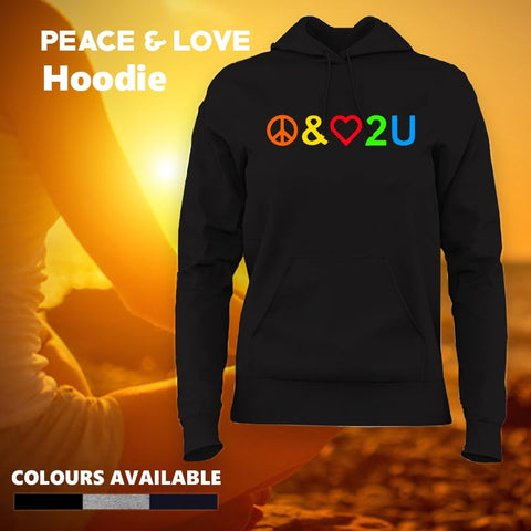 Peace & Love hoodies For Women