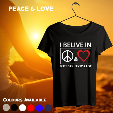 Peace/Love Women's T-shirt