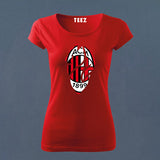 Fan-Made AC Milan T-Shirt for Women | Rossoneri Fan Gear