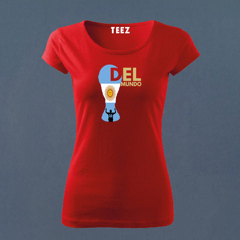 Fan-Made Argentina T-Shirt for Women | Albiceleste Pride