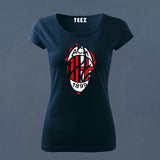 Fan-Made AC Milan T-Shirt for Women | Rossoneri Fan Gear