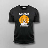 Ctrl + Cat Funny Coding T-shirt For Men