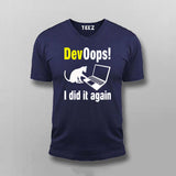 DevOops I Did Again Funny Programming T-shirt For Men