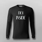 Dev Inside Cool Programming T-shirt For Men