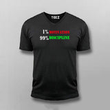 1% Motivation vs 99% Discipline T-shirt For Men
