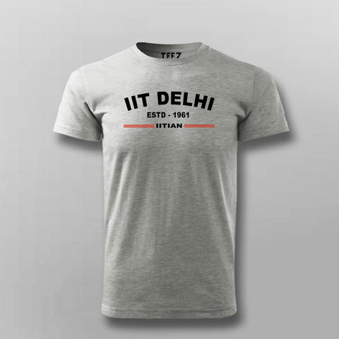 IIT Delhi ESTD 1961 Men's Round Neck T-Shirt - Get Yours Today