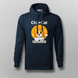 Ctrl + Cat Funny Coding Hoodie For Men