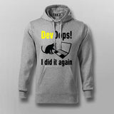 DevOops I Did Again Funny Programming Hoodies For Men