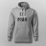 Dev Inside Cool Programming Hoodies For Men
