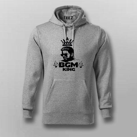 BGM King Yuvan Men's Round Neck Hoodie - Stylish Music Hoodie by Teez
