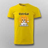 Ctrl + Cat Funny Coding T-shirt For Men