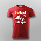 DevOops I Did Again Funny Programming T-shirt For Men
