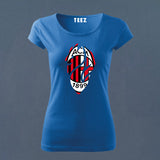 Fan-Made AC Milan T-Shirt for Women | Rossoneri Fan Gear