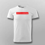 AGI is coming Men Round Neck T-shirt