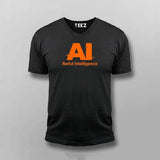 AI Awful Intelligence Men V Neck T-shirt