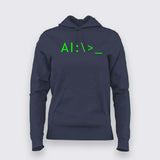 AI Terminal Code Hoodie For Women