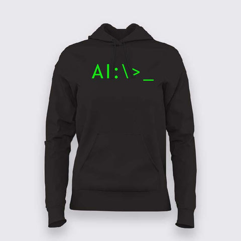 AI Terminal Code Hoodie For Women