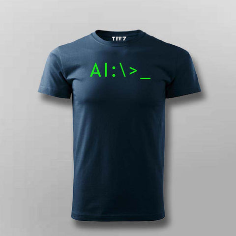 AI Terminal Code T-shirt For Men