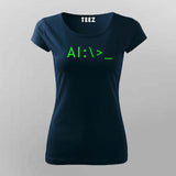 AI Terminal Code T-shirt For Women