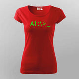 AI Terminal Code T-shirt For Women