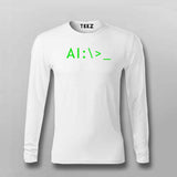 AI Terminal Code T-shirt For Men