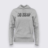 AI Slop T-shirt For Women – Anti AI Graphic Tee