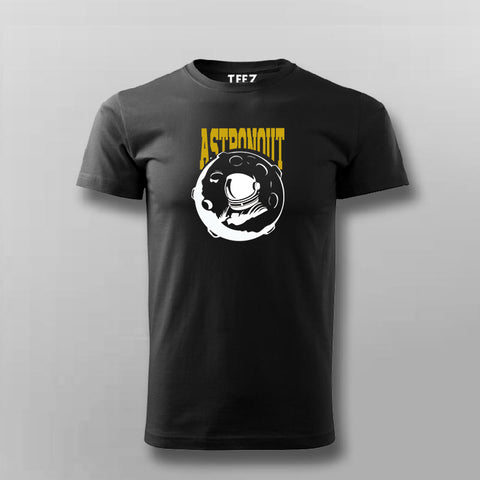 ASTRONOUTBlackHalfSleeveTShirtForMen
