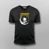 ASTRONOUTBlackVNeckTShirtForMen
