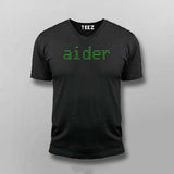 Ai coder Men V Neck T-shirt