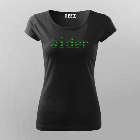 AI Coder T-shirt For Women | Tech Pixel Style