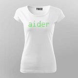 Ai coder Women Round Neck T-shirt