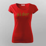 AI Coder T-shirt For Women | Tech Pixel Style