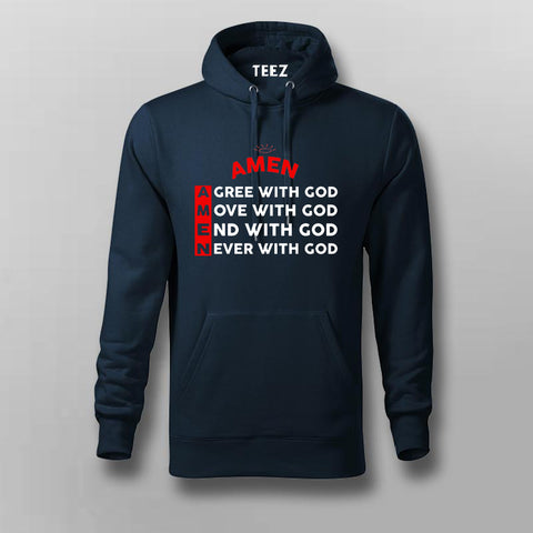 Amen Hoodie for Men - Faith-Inspired Style