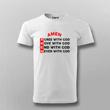 Amen T-Shirt for Men - Faith-Inspired Style