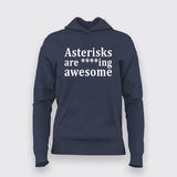 Asterisks are Awesome Funny Grammar T-Shirt For Women