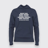 Rambo Baker Team Hoodie For Women Online India.