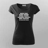 Rambo Baker Team T-shirt For Women Online India.