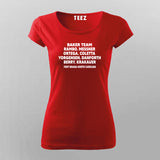 Rambo Baker Team T-shirt For Women Online India.