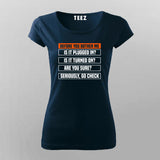 Before You Bother Me TechSupport Funny Computer IT Guy T-Shirt For Women