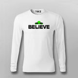 Believe Space T-Shirt for Men - Inspire Cosmic Dreams