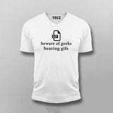 Geek Pun Tee - Beware of Geeks Bearing Gifs by Teez