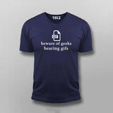 Geek Pun Tee - Beware of Geeks Bearing Gifs by Teez