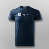 Big Data Navy round neck T-shirt For Men